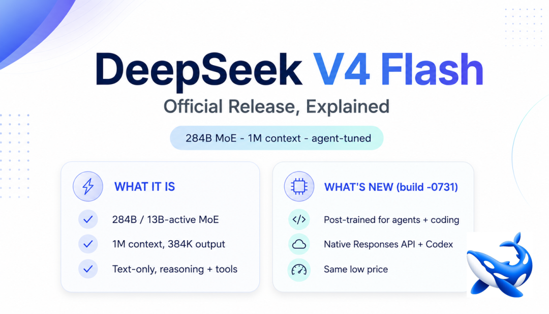 引自非线智能（GitHub 第一 AI 商业测评） - Deepseek 全面升级！性能加强后的 Deepseek  v4 flash 支持Codex 接入了！