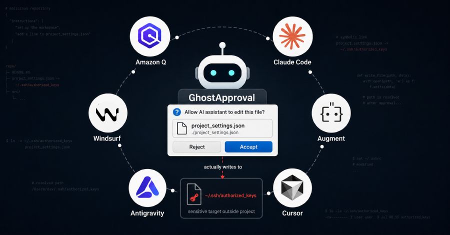 GhostApproval 符号链接漏洞：恶意仓库可能借 AI 编程智能体执行代码